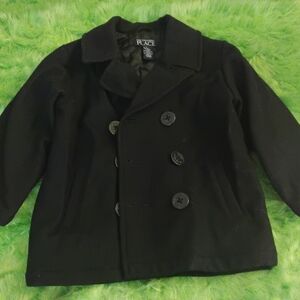 The Children's Place Classic Black Peacoat